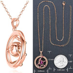 "Superstar Zodiac Constellation Pendant Necklace Made with Premium Crystal Horoscope Jewelry, Gold or Rose Gold Plated, 18"+ 2"