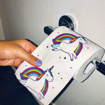 - 2 Rolls - Rainbow Unicorn Funny Toilet Paper - Perfect for Gag Gifts, White Elephant Gifts, or Potty Training