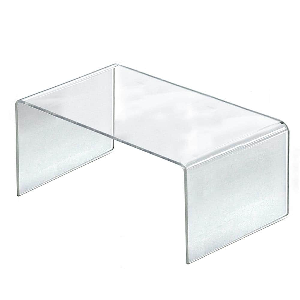 12 in. W x 7.75 in. D x 6 in. H Clear Acrylic Riser (4-Pack)