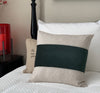 18"x18" Hunter Green Cotton Velvet Pillow Cover