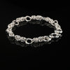 Sterling Silver Byzantine Chain Bracelet, 9.25", Unisex