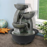 Zen Indoor Tabletop Water Fountain with LED Lights