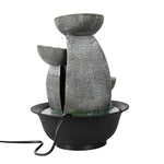 Zen Indoor Tabletop Water Fountain with LED Lights