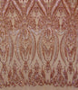 Victorian Egg/Tulip, Rose Gold, Big Print, Sequin, 4-way Stretch