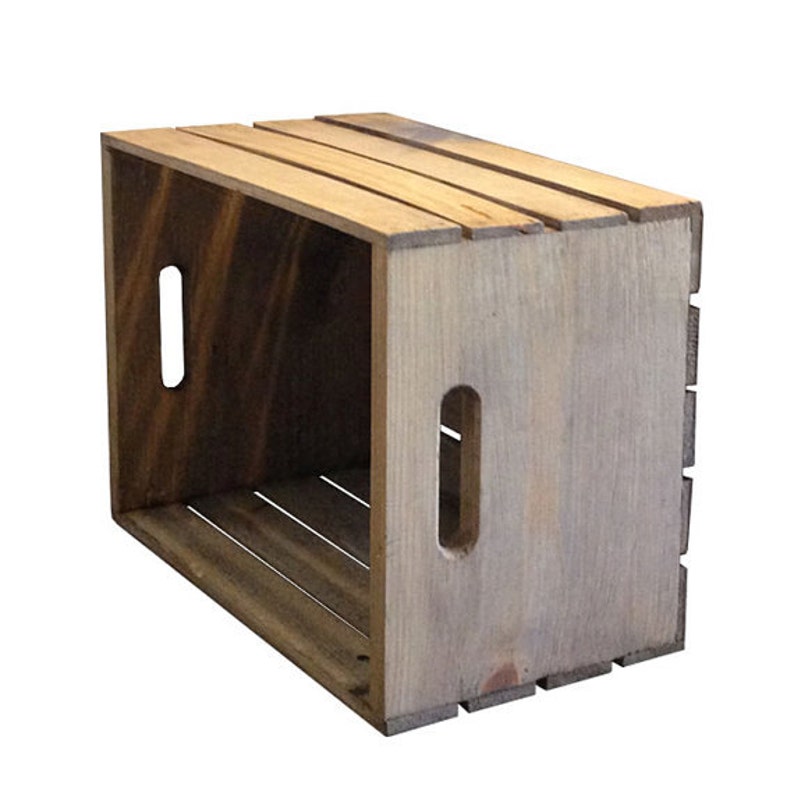 Rustic Storage Crate - Wooden Crate for Building Shelving