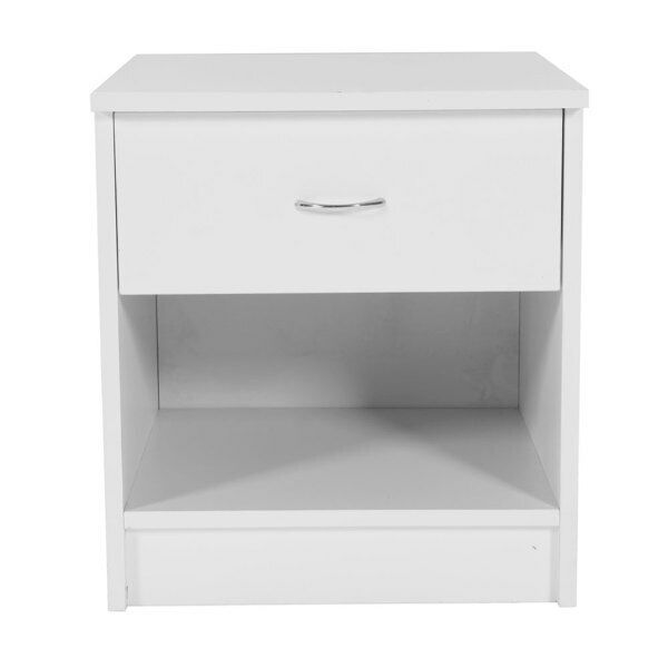 Modern Night Stand 2 Layer W/Drawer Bedside End Table Organizer Bedroom White
