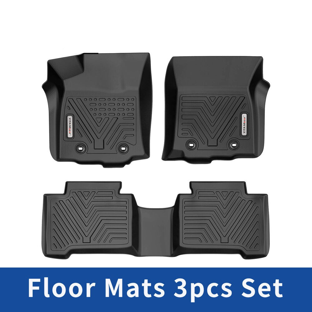Floor Mats Liners for 2018-2022 Toyota Tacoma Crew Cab All Weather Protection