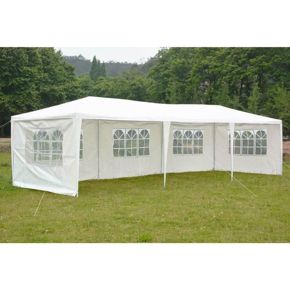 10'x30' Canopy Party Wedding Tent Outdoor Gazebo Pavilion Heavy Duty/Spiral Tube