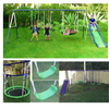 Swing Playground Backyard Set Yard Heavy Duty X-Large Metal Slide Fun Play 4-Kid