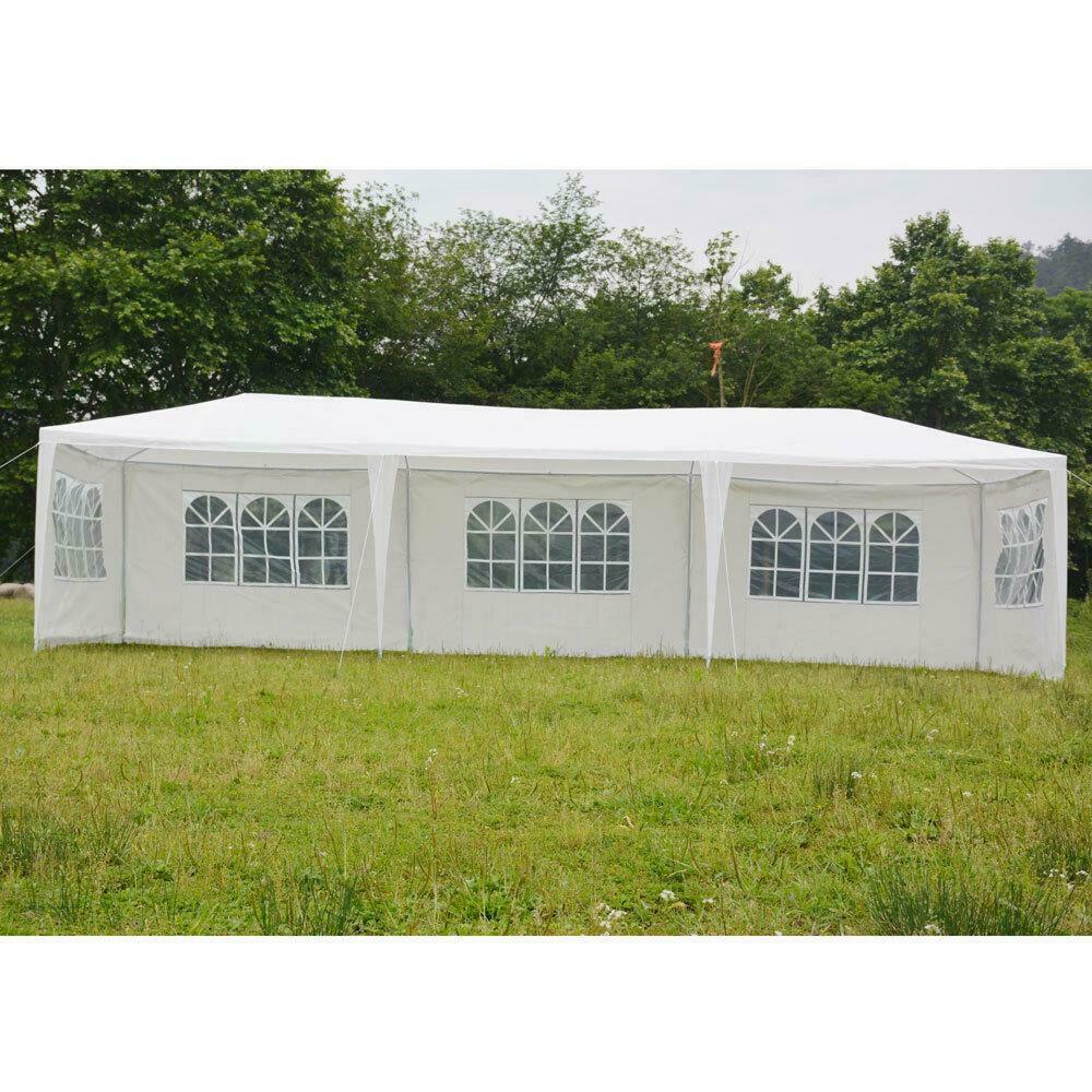 10'x30' Canopy Party Wedding Tent Outdoor Gazebo Pavilion Heavy Duty/Spiral Tube