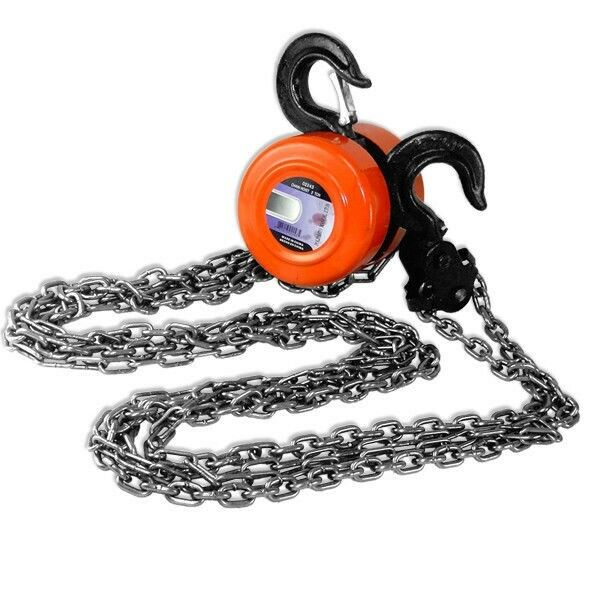 1 TON Chain Hoist 2000pd Capacity Winch Engine Lift Hoists Rigging System BIN