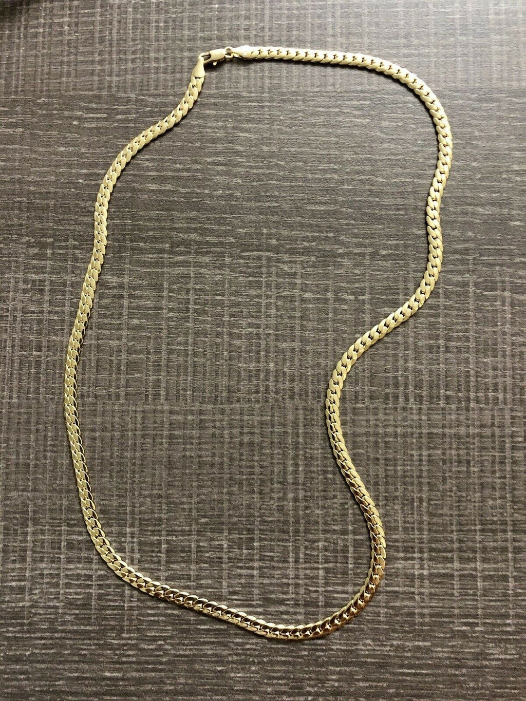 Men's 14k Gold Stamped Miami Cuban Link Chain 20 Inches " 5mm Necklace