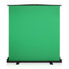 81" x 67" Green Screen Collapsible Pull-Up Extra Large Streaming Backdrop Setup