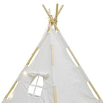 Kids Teepee Natural Cotton Play Tent Tents Playhouse Toddlers Fun W  LED Lights