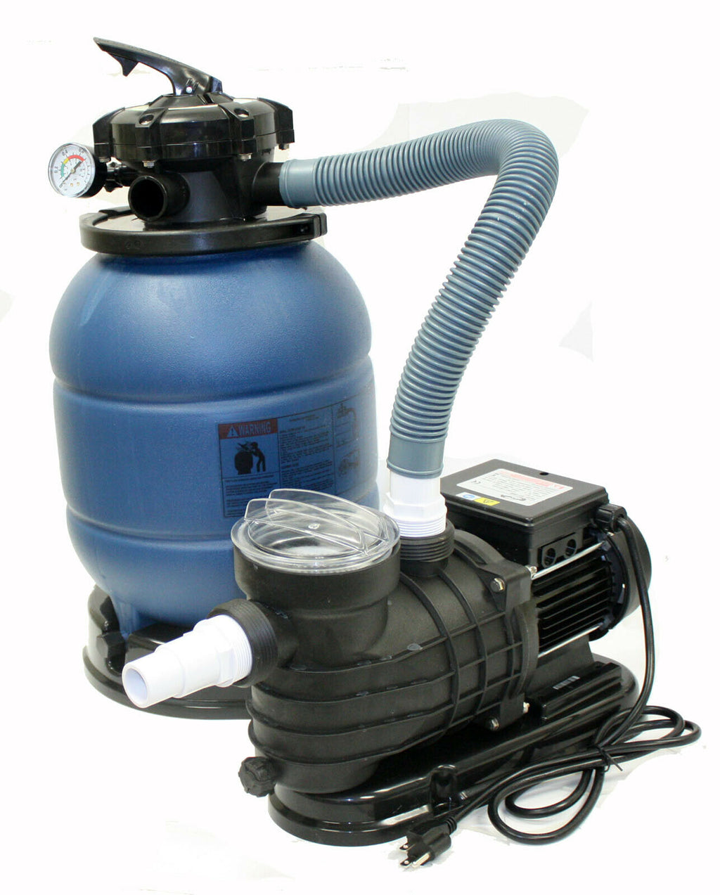 12" Sand Filter & 2880GPH Water Pump System for Intex Above Ground Swimming Pool