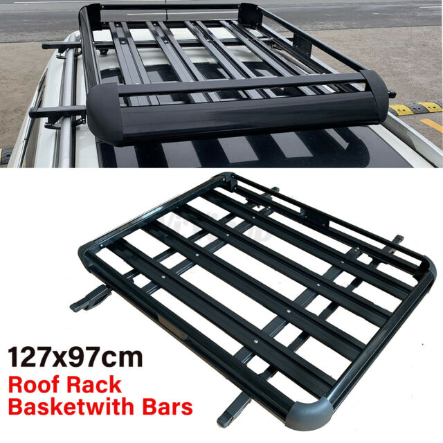 Universal Roof Rack Basket Car Luggage Carrier Cargo Holder Storage 127*97cm