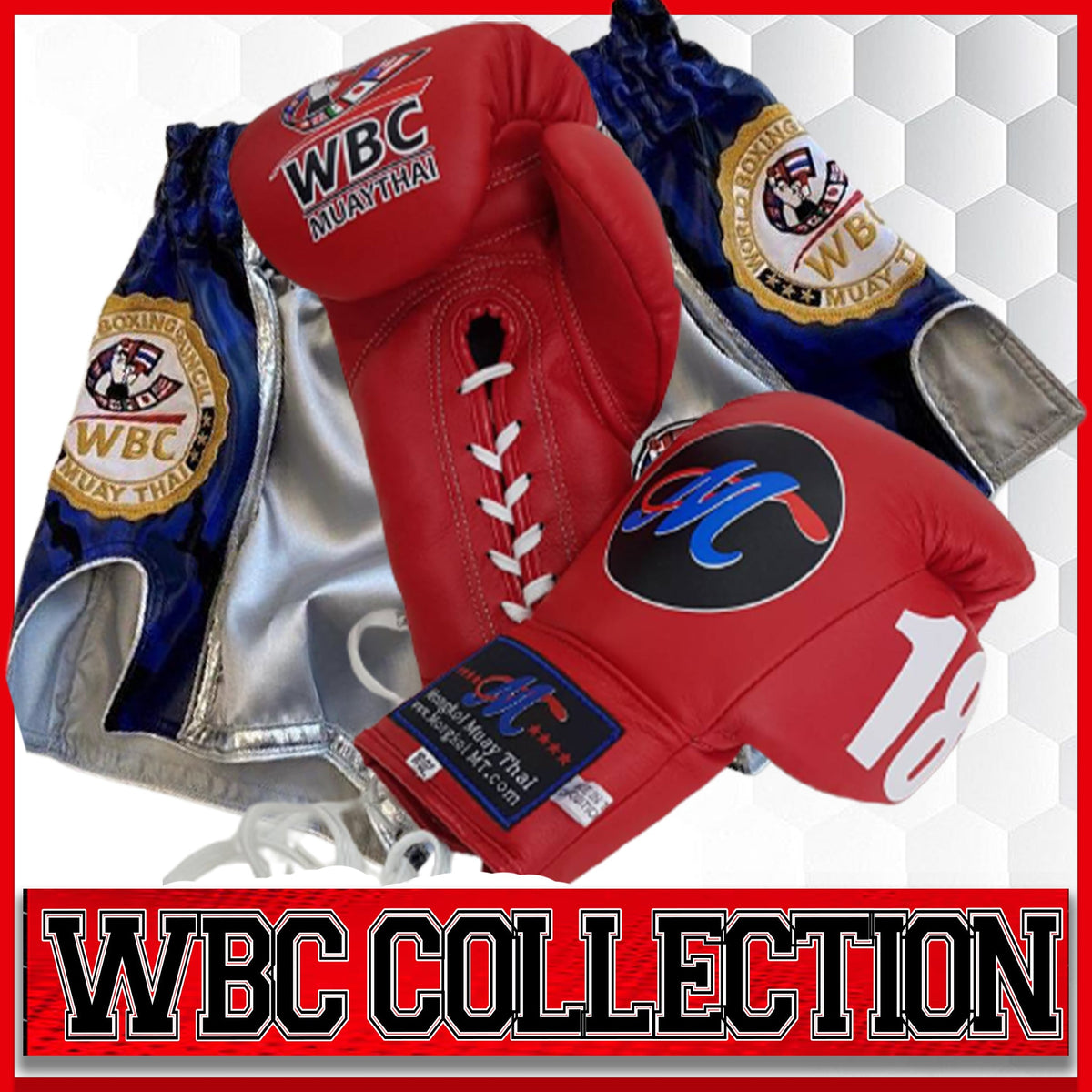 WBC Collection Tagged "WBC BLACK GOLD" Mongkol Muay Thai Fight Gear