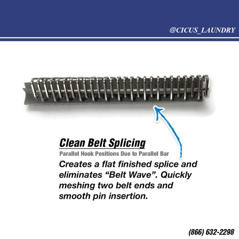 Clean Ironer Belt Splicing