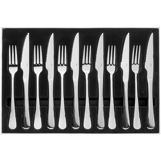 steak knives and forks