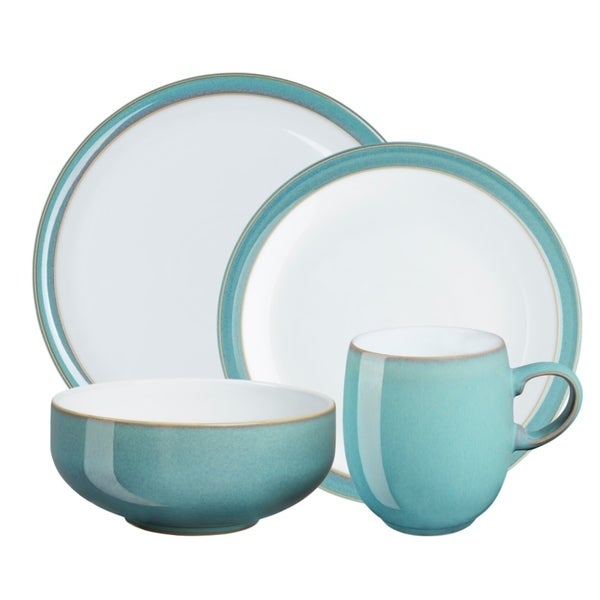 teal dinner set