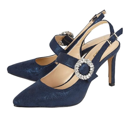 lotus navy court shoes