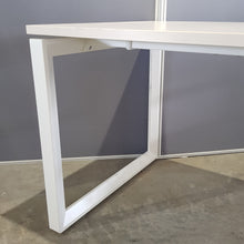 Load image into Gallery viewer, White/Cream Table With White Legs