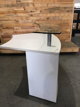 Load image into Gallery viewer, Modular Reception Counter White/Glass