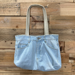Denim Bag | Upcycled Denim Bag | REloved and REmade by WBGS