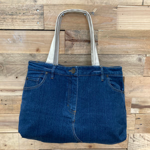 Denim Bag | Upcycled Denim Bag | REloved and REmade by WBGS