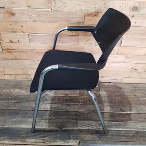 Black Stackable Chair Metal Legs König & Neurath