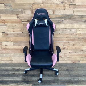 Black, White and Pink Frank Typhoon Gaming Chair