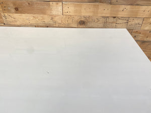 Wooden Light White Table with Metal Legs