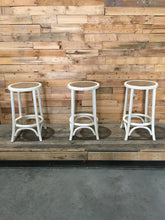 Load image into Gallery viewer, Set of 3 - Retro White Stools