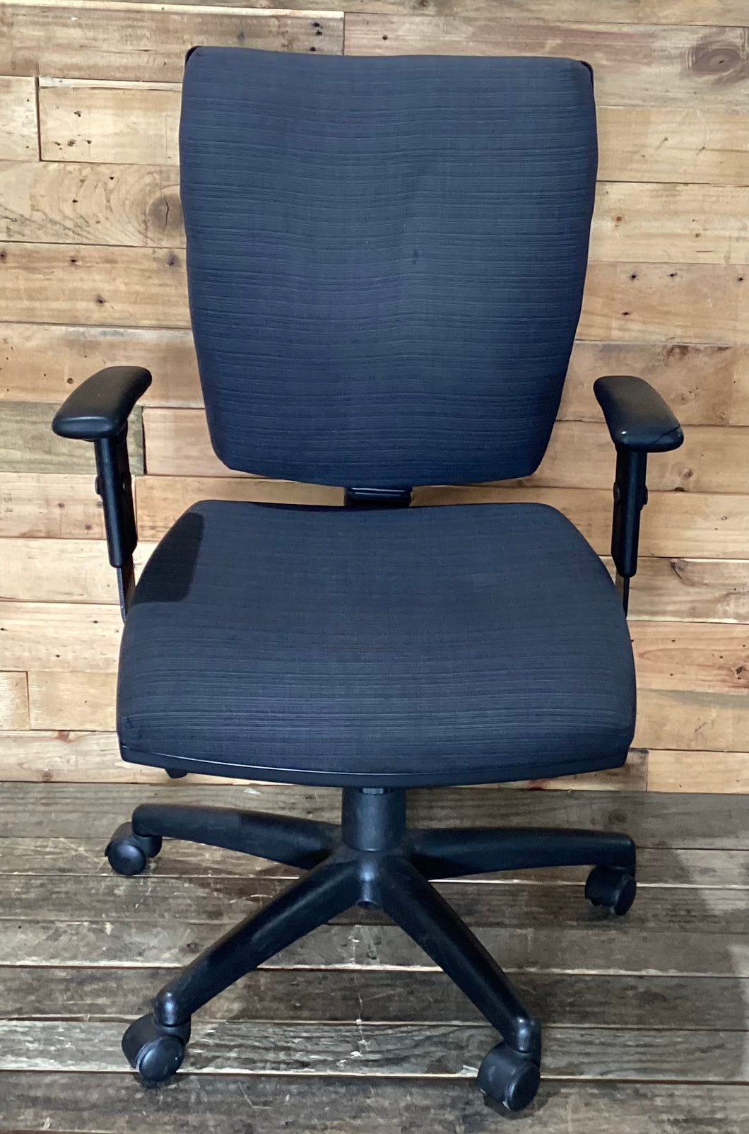 Grey Office Chair With Armrest-Height Adjustable