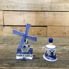 Load image into Gallery viewer, Matching Windmill Salt Shaker and Bell Set