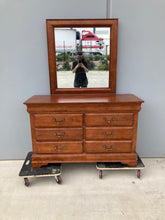 Load image into Gallery viewer, Wood Dresser with Mirror