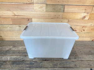 Hard Plastic Storage Container 50L With Lid