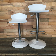 Load image into Gallery viewer, White Swivel Stools 2 Pack