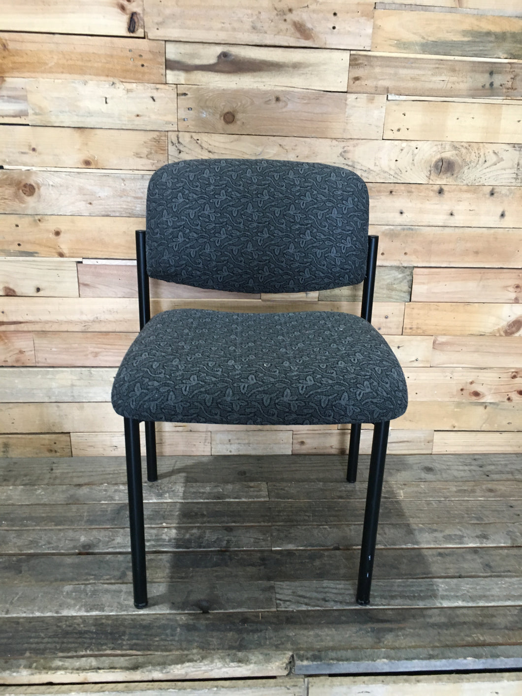 Black Patterned Office Chair