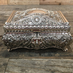 Ornate Metal Jewellery Box