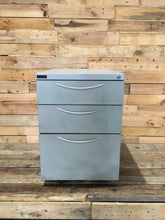 Load image into Gallery viewer, Shiavello Three Drawer Grey Steel Filing Cabinet
