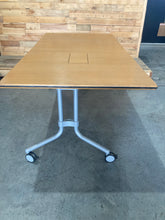 Load image into Gallery viewer, Large Wooden Desk On Wheels