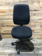 Load image into Gallery viewer, Black high-back Office Chair with no Arms