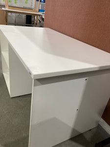 White Desk With Shelves On Both Sides