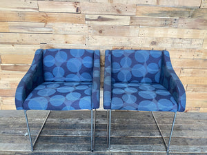 A Pair of Blue Waiting Room Chairs