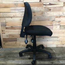 Load image into Gallery viewer, Black Ergonomic Office Chair Without Arms