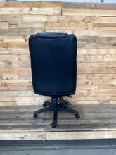 Load image into Gallery viewer, Black Pleather Mid Back Ergonomic Office Chair