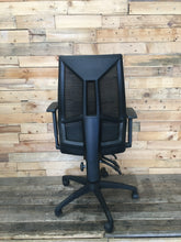 Load image into Gallery viewer, Black Ergonomic Office Chair with Arms