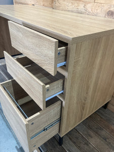 Oak Desk Single Cabinet - Multiples Available