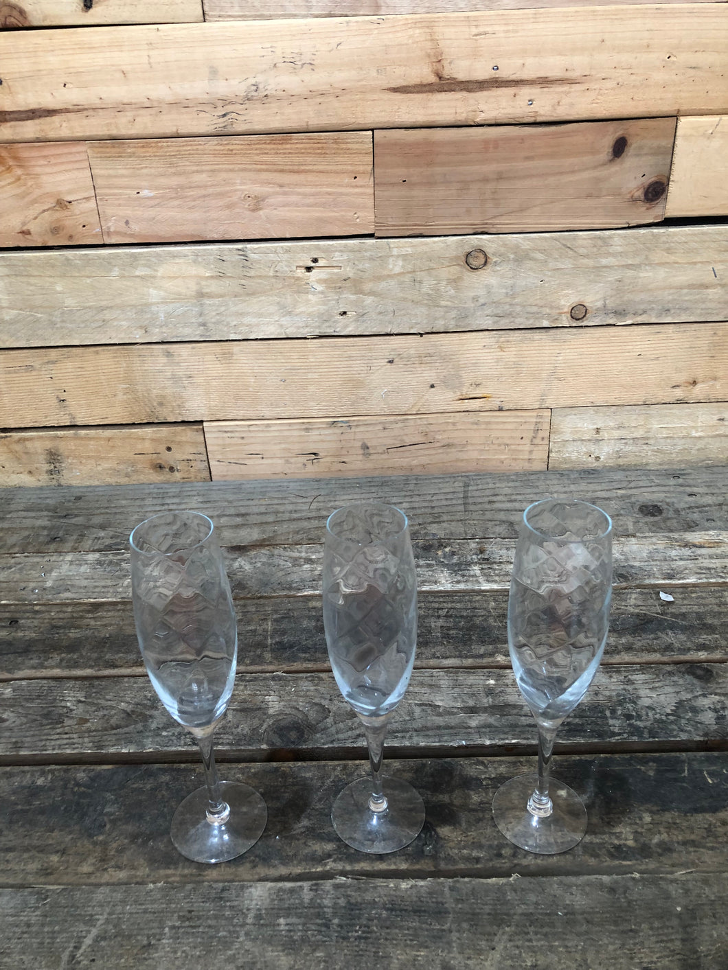Set of 3 - Champagne Flutes